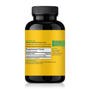 Cápsulas de L-lisina, Suplemento Vitamínico de 500 mg, Aminoácido Lisina para la Absorción de Calcio - Product Image 3