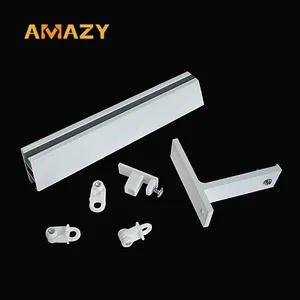 Wall Mount Ultra Quiet Curtain Rail Blackout Curtain Rail With Wholesale Price Curtain Tracks Accessories