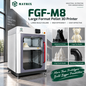 Imprimante 3D à extrusion de granulés grand format pour gabarits, fixations et fabrication industrielle - Product Image 1