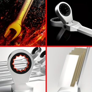 <span class=keywords><strong>15mm</strong></span> linh hoạt ratcheting cờ lê CRV thép 12Pt. 72 răng Ratchet kết hợp cờ lê - Product Image 6