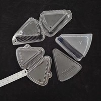 Gâteau au fromage Sandwich conteneur gâteau stockage en stock PET jetable boîte d'emballage en plastique transparent boîtes à gâteaux transparentes avec couvercle
