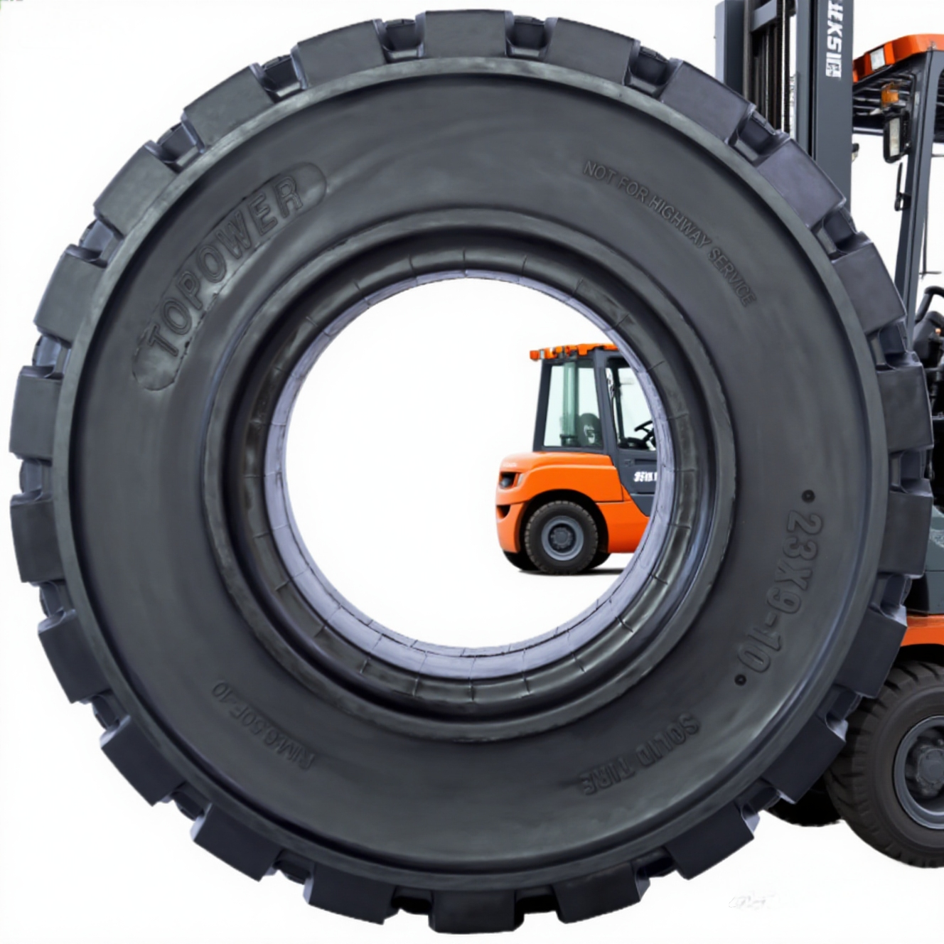 Factory Direct   Puncture Proof  Solid Tyre/Tire  23x9-10  for Forklift Truck