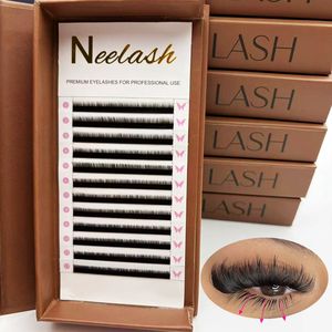 Extensions de cils inférieurs individuels classiques en cachemire/plats, noir foncé, 0,1 0,15 0,2, plateau de cils J B C Curl, petites extensions de cils inférieurs - Product Image 3