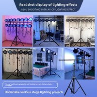 Iluminación Soporte de luz de una sola capa Trípode de hierro con manivela Soporte de luz fijo para escenario TUV Certificado Fabricante directo