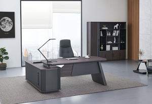 Bureau de direction en forme de L, design classique moderne et luxueux, panneaux en bois, YIFA FURNITURE, garantie 1 an - Product Image 5