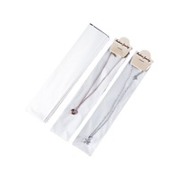 Sac d'emballage plat transparent en film perlé à trois couches, personnalisable OEM, pour bijoux, montres et lunettes, blanc et soigné