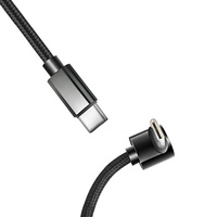 Cantell 60W PD 90 Degrés Plug 3A Double Coude Type c à Type C Câble de Données de Charge Rapide