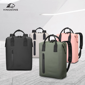 Kingsons Laptop Backpack Water Resistant Lightweight Durable Women's Everyday Use Solid Color Handle Design - Product Image 1