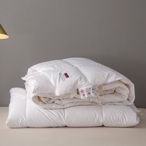 Edredón de Invierno Ecológico de Algodón Simple de Color Blanco y Alto Gramaje, Proveedor de Relleno de Plumón de Ganso Acolchado - Product Image 2