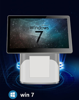 Terminal Punto de Venta con Pantalla Táctil Dual de 15.6 Pulgadas, Sistema de Caja Registradora, Intel I3, Windows/Android, NFC, Wi-Fi 6 para Uso en Supermercados y Comercios Minoristas