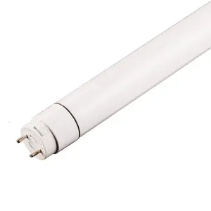 Lámpara de tubo LED T8 de 4 pies, 26mm, enchufe de tubo de descarga G13 giratorio, forma redonda, 18W, 120-277 voltios, 1,2 M, tipo B, derivación de balasto