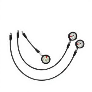 Manomètre de plongée technique DIDEEP de haute qualité, mini manomètre de poignet pour manomètre, matériau tressé noir 15 cm/60 cm/80 cm - Product Image 1