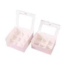 Оптовые прозрачные пластиковые коробки для торта с окном и крышкой