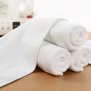 Wholesale Custom Bath Towel Thickened Water Absorbent Blank Custom White Hotel Towel