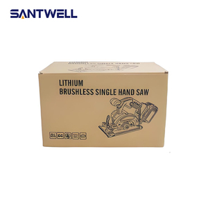 Sierra Circular Inalámbrica Santwell de Alta Resistencia, 125 mm, Sierra Eléctrica para Madera sin Escobillas con Batería de Litio de 21 V para Construcción - Product Image 1
