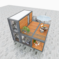 Conteneur plat en acier de luxe personnalisé de 20 pieds nouveau design de maison préfabriquée à faible coût de l'usine chinoise