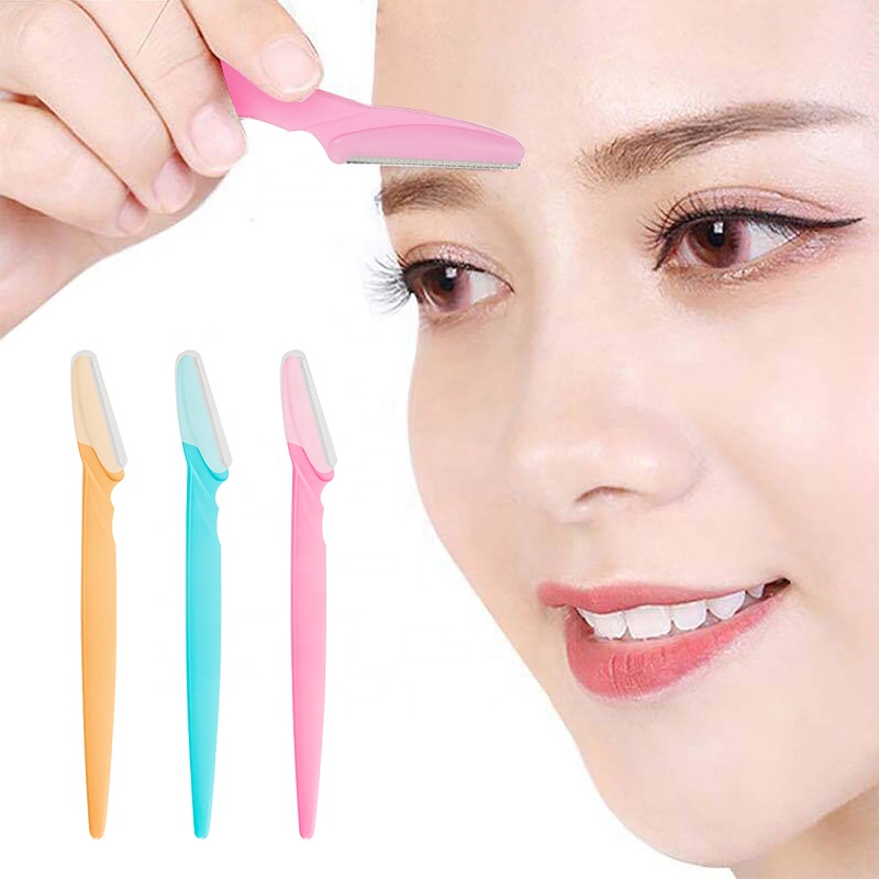 Professionnel en acier inoxydable Microblad lame de rasoir grattoir sourcil tondeuse pour femmes sourcil conception outil de coupe