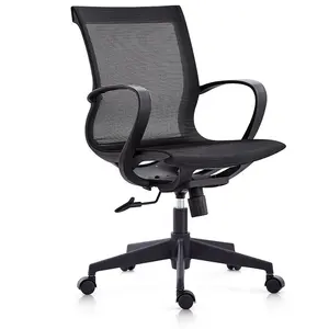 Manufacture Supplier High Quality Good Price Swivel Mesh Chairs Multi Function Black Office Chair For Sale