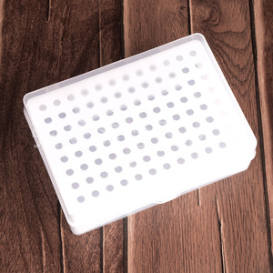 Caja de Almacenamiento para Pipetas Hongbolai 10vl96, con Tapa Abatible, Perfil Bajo, Color Blanco - Product Image 1