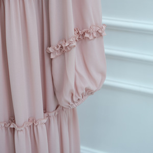 Sharut Venta al por Mayor <span class=keywords><strong>de</strong></span> Abayas Islámicas <span class=keywords><strong>de</strong></span> Dubái, Vestido Maxi Musulmán Modesto <span class=keywords><strong>de</strong></span> Lujo para Mujer, Elegante Vestido Abaya <span class=keywords><strong>de</strong></span> Chifón Personalizado para Eid - Product Image 5