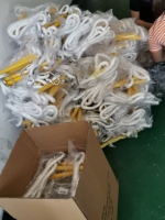 Échelle à corde pliable 10M antidérapante en polyester/nylon, portable, pour évacuation en cas d'incendie, capacité 20kg, mécanisme d'équilibrage à ressort, toutes saisons