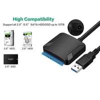 Cavo USB 3.0 per Disco Rigido SATA 2.5/3.5 Pollici, Cavo Dati per Computer, Adattatore USB per Disco Rigido