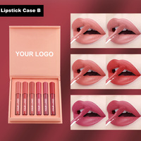 Vente en Gros Votre Logo Lipgloss 6 Couleurs Rouge à Lèvres Liquide Mat Imperméable Longue Tenue Cosmétiques Marque Privée Ensemble Gloss à Lèvres