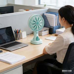 Nuevo Ventilador de Escritorio Portátil con Diseño de Danza del León y Margarita, 3 Velocidades, Tipo-C, Batería de Litio de 500 mAh, Venta Caliente de Fábrica - Product Image 4