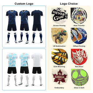Uniforme de Fútbol Personalizado al por Mayor, Transpirable, de Manga Corta, para Hombres Adultos, Conjunto para Competencia de Equipos - Product Image 5