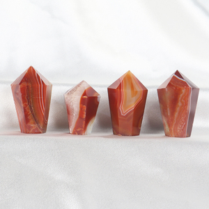 Vente en gros de tours de cristal de haute qualité en agate rouge naturelle et cornaline pour la décoration - Product Image 3
