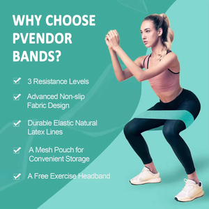 <span class=keywords><strong>Ensemble</strong></span> de bandes de résistance en latex personnalisées en gros, bandes de fessiers durables et antidérapantes, accessoires de fitness pour l'entraînement - Product Image 1