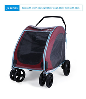 Chariot pour animaux de compagnie Wangmao, petits chiens, 4 roues, pliable, léger, facile à assembler, poussette pour chiots, poussettes pour chiens et chats