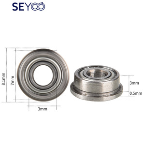 SeYoo F683ZZ Flanged Stepped <b>Bearing</b> 3x7x3mm P0 Precision Pre-Lubricated Chrome Steel Ball <b>Bearing</b> - Product Image 3