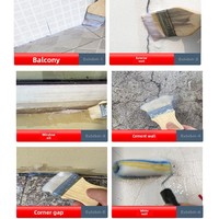 Peinture de revêtement transparente, imperméable et écologique à base d'acide acrylique, adhésif puissant, pour béton, toits, murs, carrelage et salles de bain