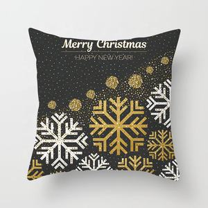 45*45cm joyeux noël feuille d'or impression taie d'oreiller pour la maison <span class=keywords><strong>bonne</strong></span> <span class=keywords><strong>année</strong></span> 2024 Noel <span class=keywords><strong>2023</strong></span> ornements cadeaux de noël - Product Image 6