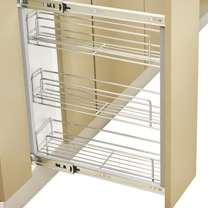 Panier de rangement pliable en métal à suspendre sur le côté du tiroir de cuisine - Product Image 3