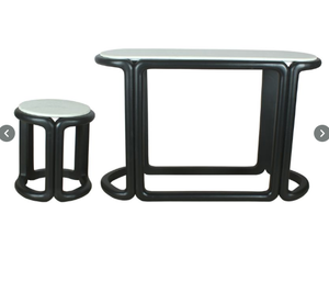 Meubles de salon au design contemporain en bois de manguier massif et table d'appoint en marbre blanc Banswada pour chambre à coucher à usage décoratif - Product Image 6