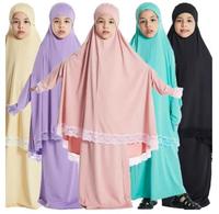Nouvelles Robes Hijab pour Filles Musulmanes, Ensembles Jupes Khimar Ramadan, Vêtements de Prière Aïd, Burqa Abaya, Robes Kaftan à Capuche