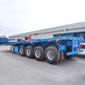 Semi-Trailer <b>Truck</b> Trailer Plastic 20001-25000 kg Payload <b>Flatbed</b> Platform Chassis Fengniao Brand 12.5x2.5x1.5 m - Product Image 2