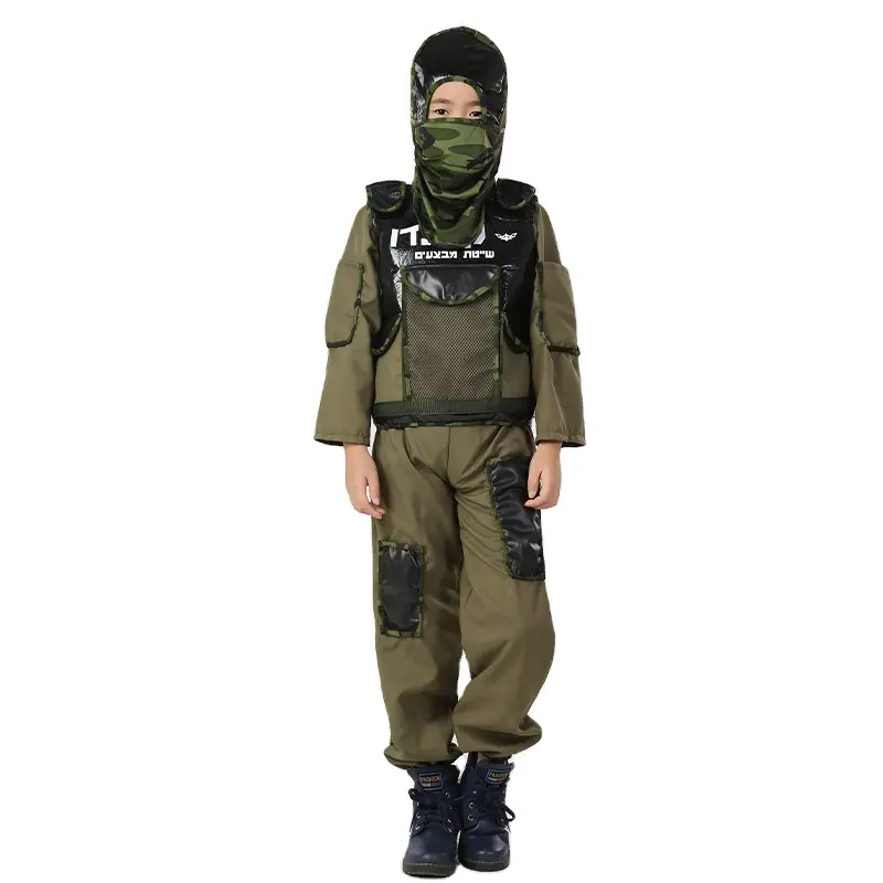 China Leverancier Groothandel Kids Trooper Kostuum Tactische Vest Camouflage Spel Leger Kostuum Voor Kind