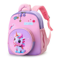Nuevas mochilas escolares para niños y niñas de jardín de infantes, mochilas informales ligeras de poliéster impermeables de dibujos animados bonitos de alto valor