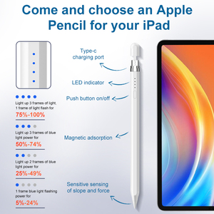 Stylet magnétique Hot Touch Pen pour <span class=keywords><strong>Apple</strong></span> Ipad <span class=keywords><strong>Pencil</strong></span> Usb-c Power Display Tilt Function Drawing pour Ipad 2025 Tablet - Product Image 4