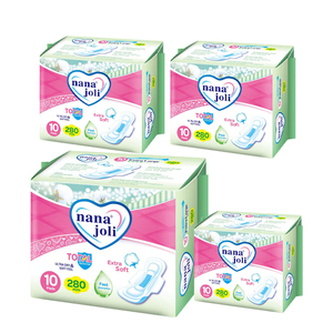 Almohadillas sanitarias orgánicas de anión de superabsorción <span class=keywords><strong>para</strong></span> mujer de 280mm desechables ultrafinas <span class=keywords><strong>para</strong></span> mujer Menstrual - Product Image 4