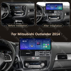 Lecteur <span class=keywords><strong>DVD</strong></span> de voiture avec écran tactile GPS WiFi Android 12,3 pouces, radio multimédia, Carplay pour MITSUBISHI <span class=keywords><strong>OUTLANDER</strong></span> 2014 - Product Image 2