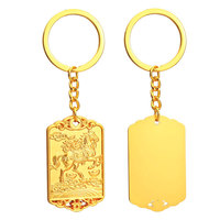 Charme en forme de cheval de style chinois 2026, porte-bonheur pour le succès. Porte-clés en métal personnalisé.