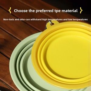 FDA Giấy Chứng Nhận <span class=keywords><strong>CE</strong></span> Xách Tay Thân Thiện Với Môi Silicone Bát Con Chó Mô Hình Rắn Có Thể Gập Lại Ngoài Trời Nước Và Thực Phẩm Bát Cho Bên Ngoài Trung Chuyển - Product Image 5