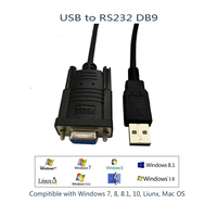 UFRIEND Kabel Serial USB Male RS232 DB9 Female dengan Chip FTDI232 Terpasang Warna Hitam Panjang Dapat Disesuaikan Bersertifikasi CE/FCC OEM/ODM