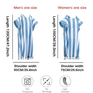 Serviette de plage à capuche Shengpeng 100x75cm 120x90cm en coton à séchage rapide, idéale pour les voyages, la natation et le surf - Product Image 5