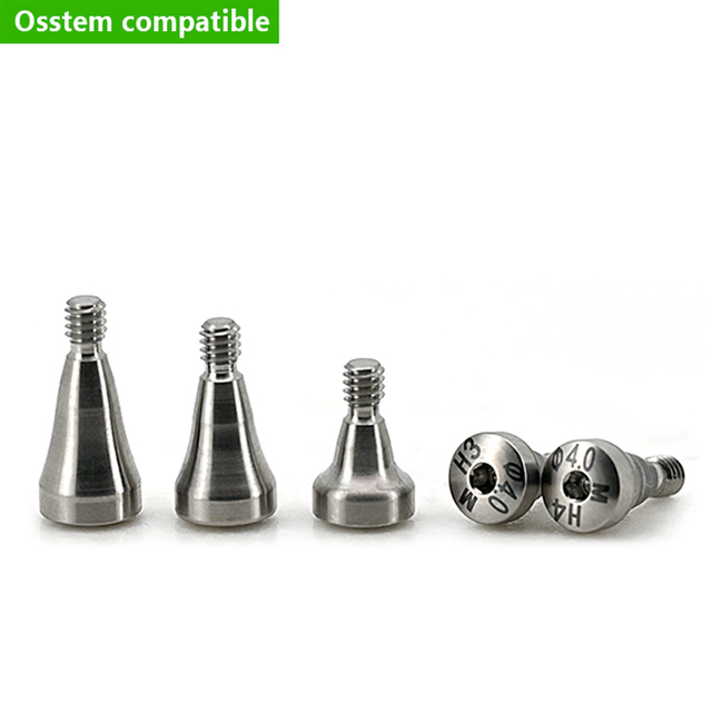 Titanium Grade 5 Osstem Healing Abutment Cap Service Custom CNC Machined Dental CE Certified Class I Factory Direct Sales Fast