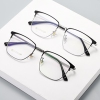 Montura de anteojos para hombre con diseño de negocios Retro de titanio 2085 para anteojos ópticos, gafas Unisex, superventas, fábrica Danyang